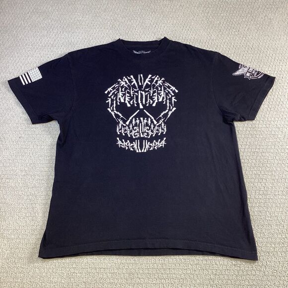 We The People Holsters T-Shirt Black Gun Skull American Flag Patriotic‎ USA XL - Picture 1 of 6